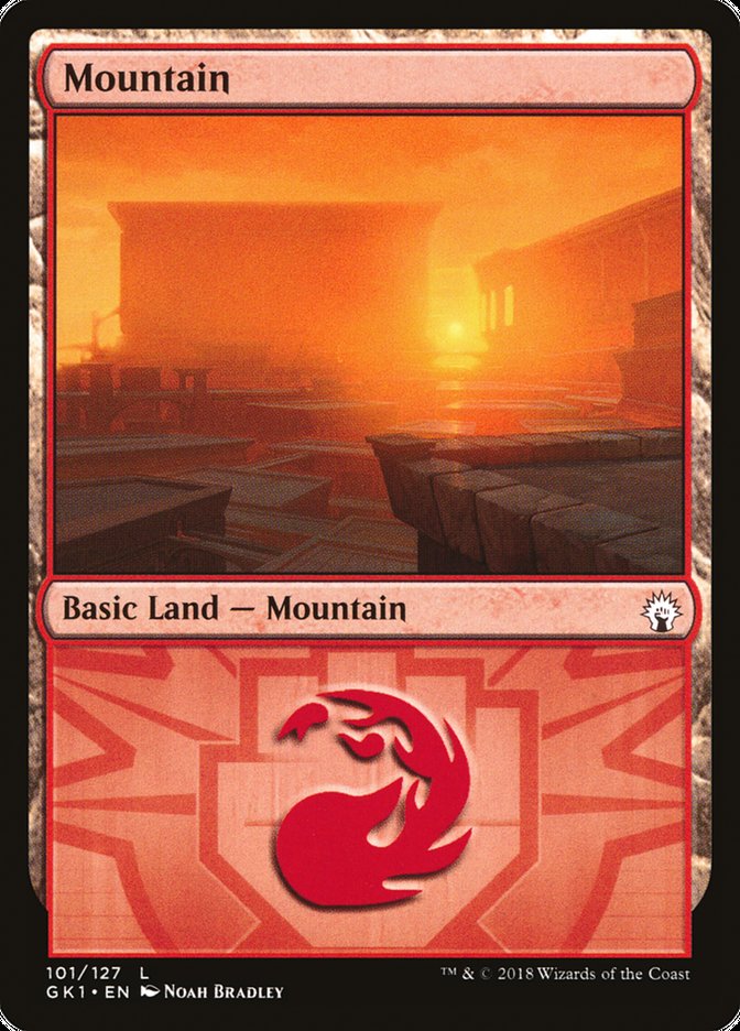 Mountain (101) [Guilds of Ravnica Guild Kit] Magic: The Gathering