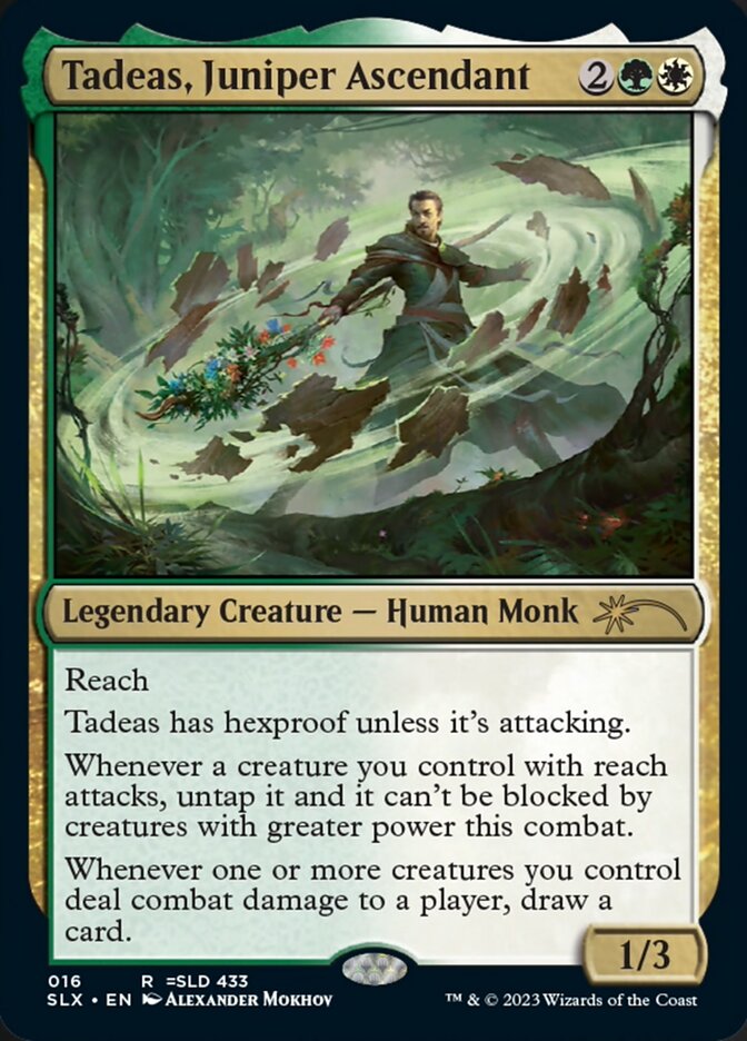 Tadeas, Juniper Ascendant [Secret Lair: Universes Within] Magic: The Gathering