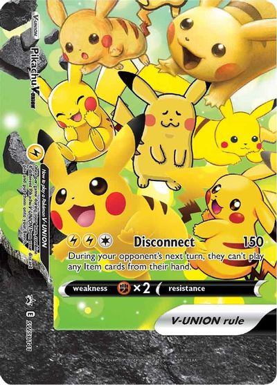 Pikachu V-UNION (SWSH141) (Celebrations) [Sword & Shield: Black Star Promos] Pokémon