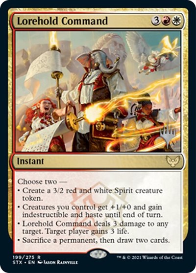 Lorehold Command (Promo Pack) [Strixhaven: School of Mages Promos] Magic: The Gathering