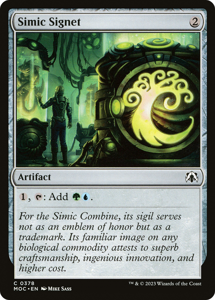 Simic Signet [March of the Machine Commander] Magic: The Gathering