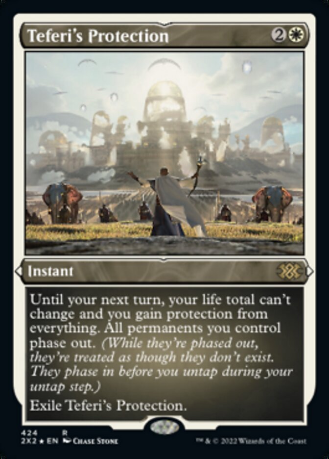 Teferi's Protection (Foil Etched) [Double Masters 2022] Magic: The Gathering