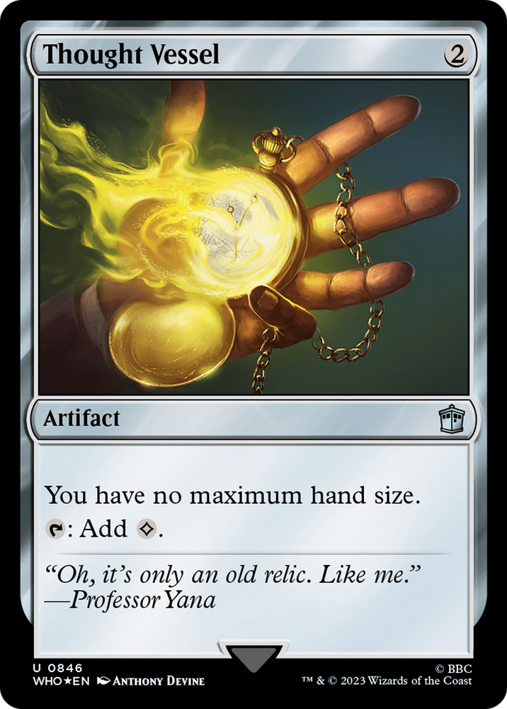 Thought Vessel (Surge Foil) [Doctor Who] Magic: The Gathering