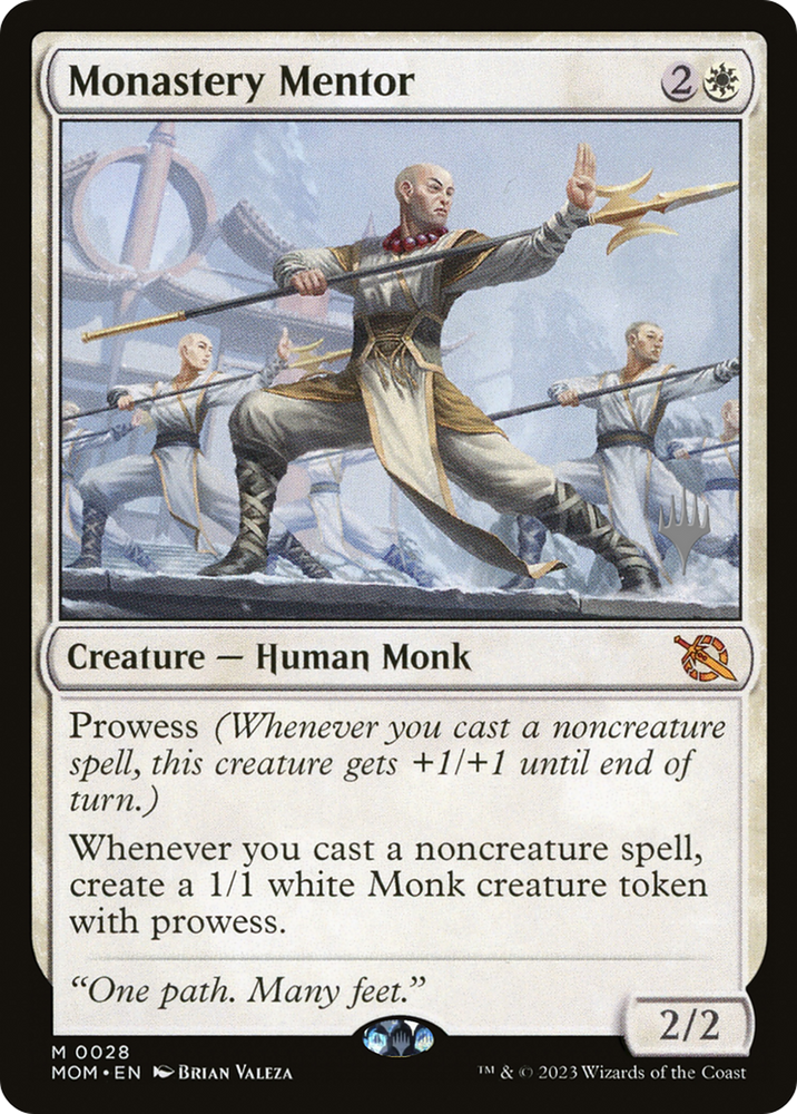 Monastery Mentor (Promo Pack) [March of the Machine Promos] Magic: The Gathering
