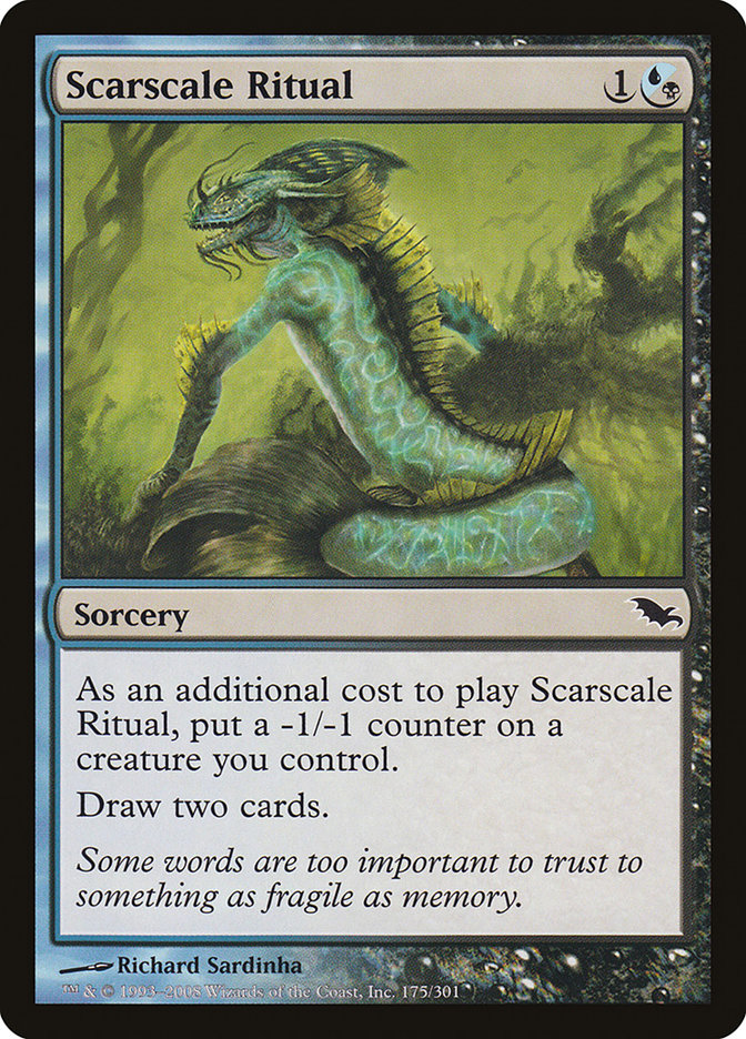 Scarscale Ritual [Shadowmoor] Magic: The Gathering