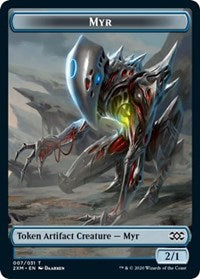 Myr (007) // Wolf Double-Sided Token [Double Masters Tokens] Magic: The Gathering