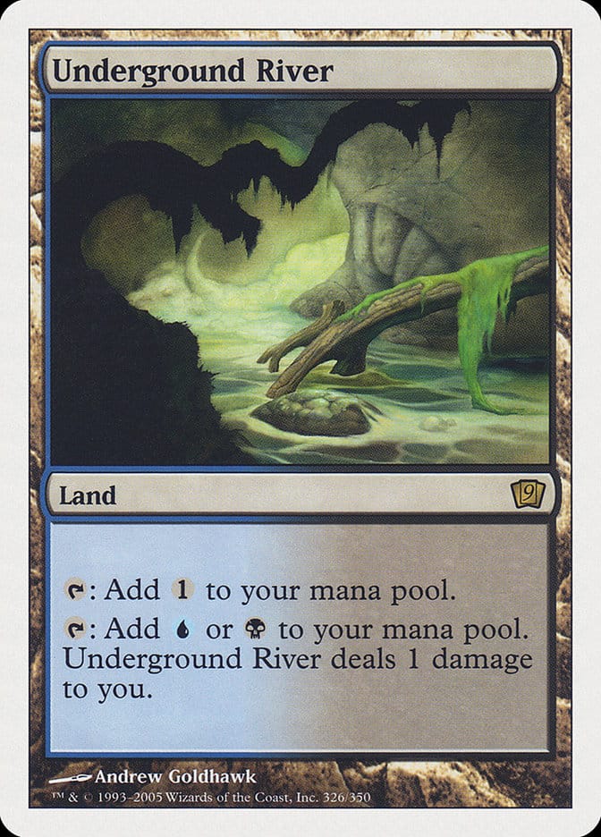 Underground River [Ninth Edition] Magic: The Gathering