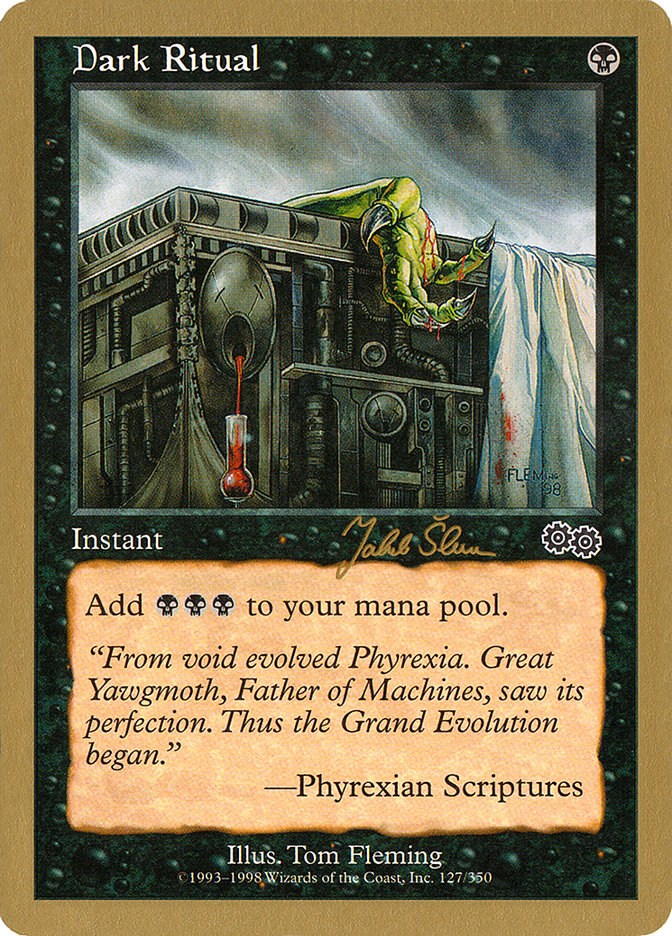 Dark Ritual (Jakub Slemr) [World Championship Decks 1999] Magic: The Gathering