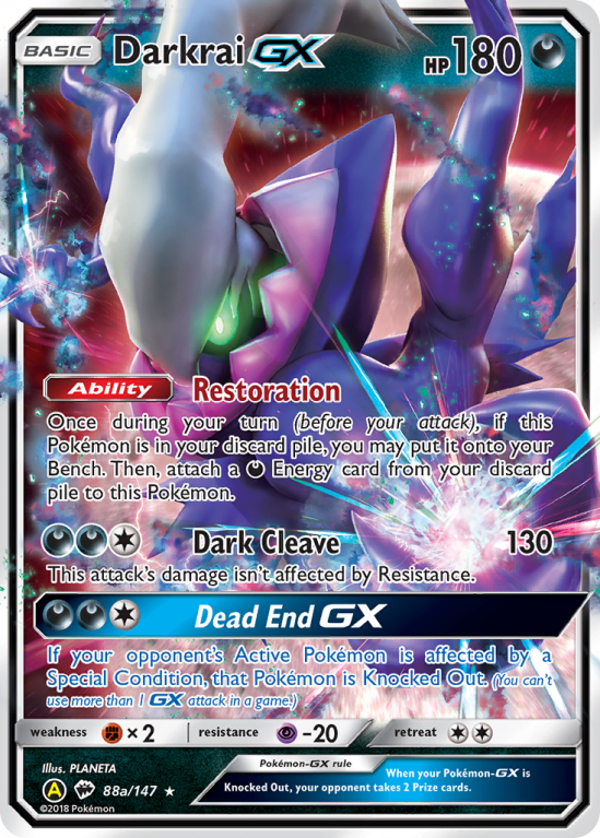 Darkrai GX (88a/147) [Alternate Art Promos] Pokémon