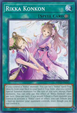 Rikka Konkon [MP23-EN142] Common - Yugioh Cards For Your TCG Needs!