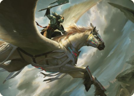 Cleaving Skyrider Art Card [Dominaria United Art Series] Magic: The Gathering