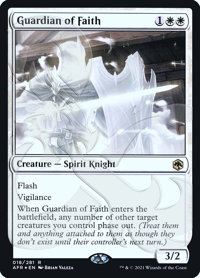 Guardian of Faith (Ampersand Promo) [Dungeons & Dragons: Adventures in the Forgotten Realms Promos] Magic: The Gathering
