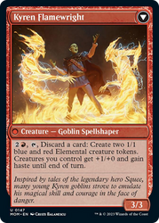 Invasion of Mercadia // Kyren Flamewright [March of the Machine] Magic: The Gathering