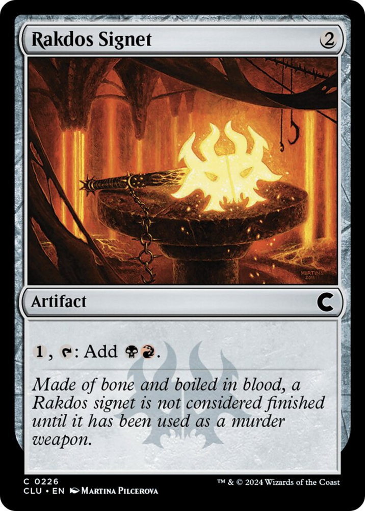 Rakdos Signet [Ravnica: Clue Edition] Magic: The Gathering