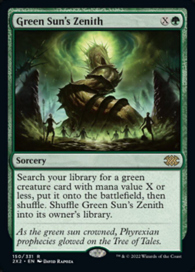 Green Sun's Zenith [Double Masters 2022] Magic: The Gathering