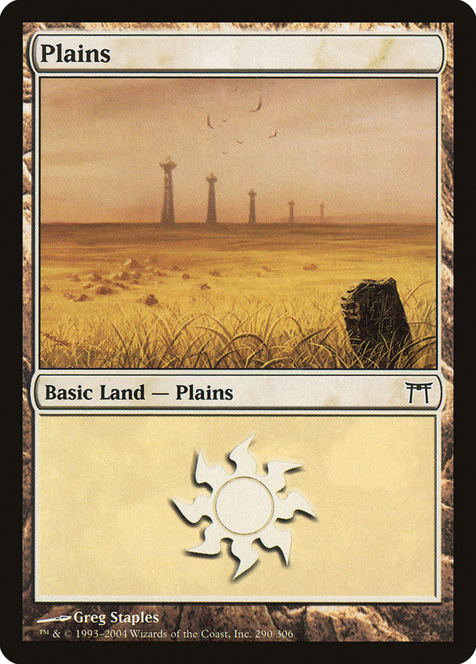 Plains (290) [Champions of Kamigawa] Magic: The Gathering