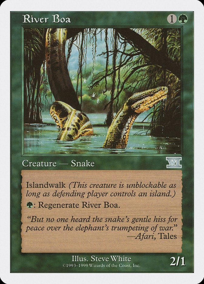 River Boa [Battle Royale] Magic: The Gathering