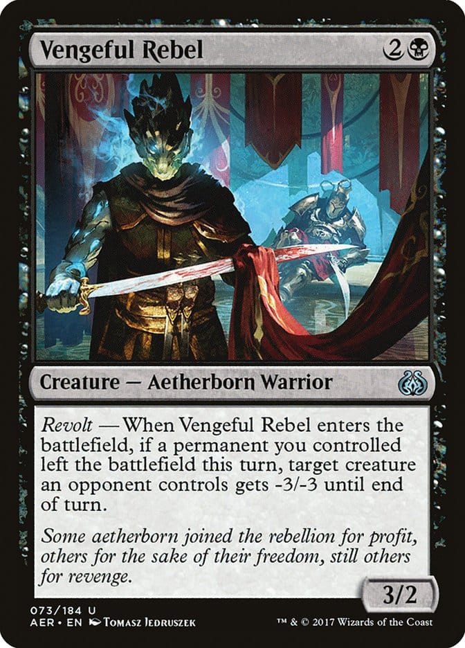 Vengeful Rebel [Aether Revolt] Magic: The Gathering