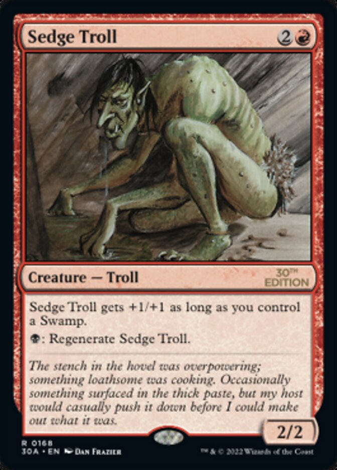 Sedge Troll [30th Anniversary Edition] Magic: The Gathering
