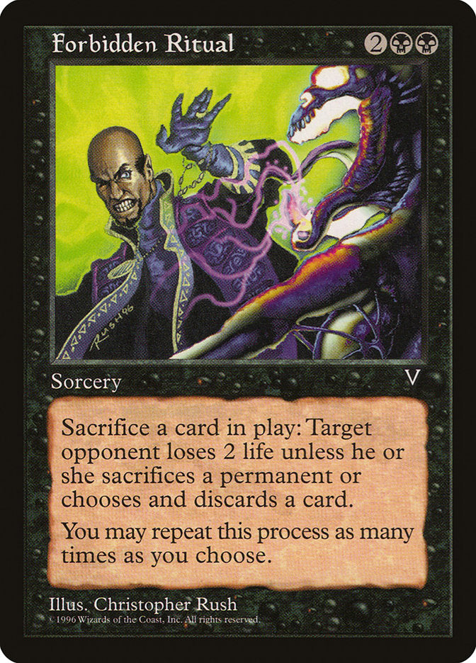 Forbidden Ritual [Visions] Magic: The Gathering