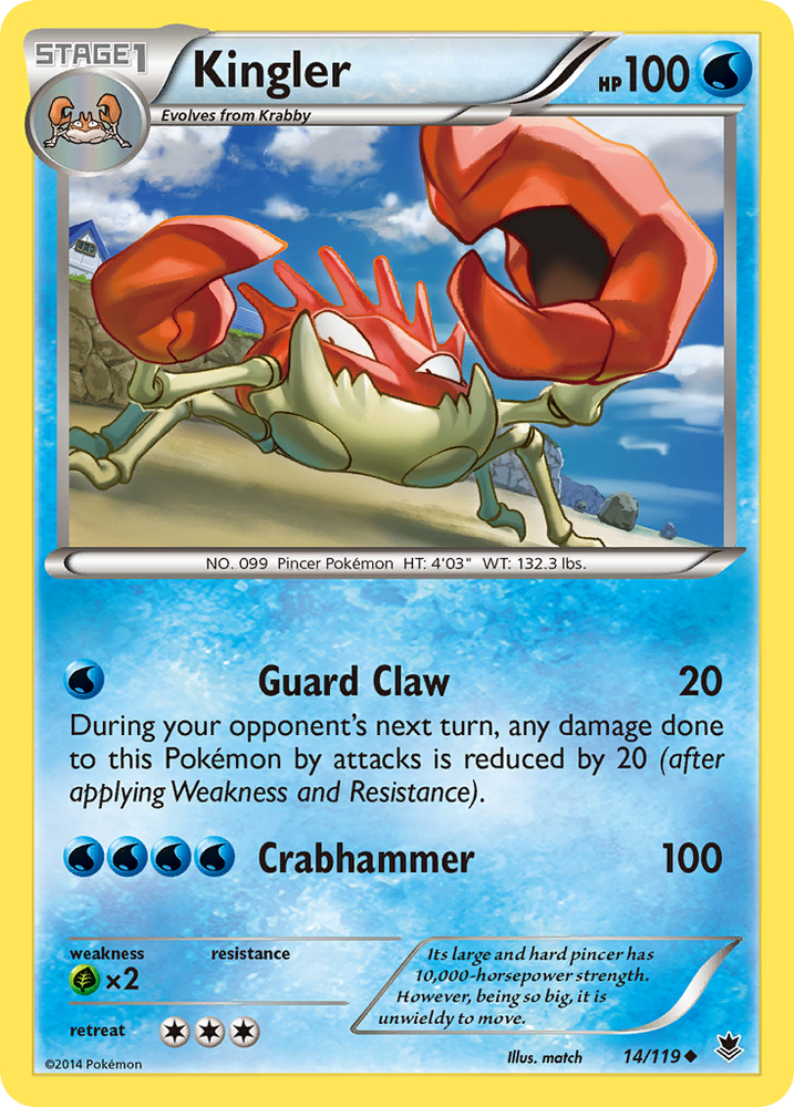 Kingler (14/119) [XY: Phantom Forces] Pokémon