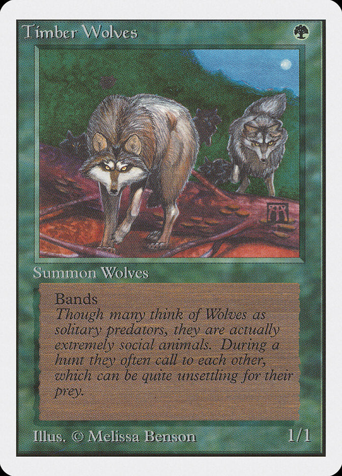 Timber Wolves [Unlimited Edition] Magic: The Gathering