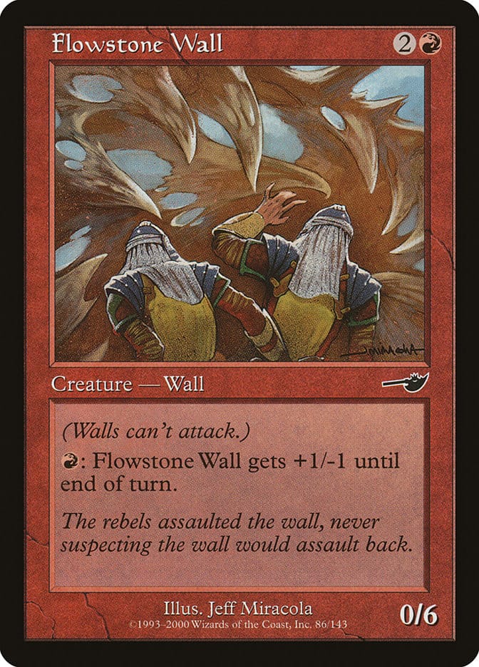 Flowstone Wall [Nemesis] Magic: The Gathering