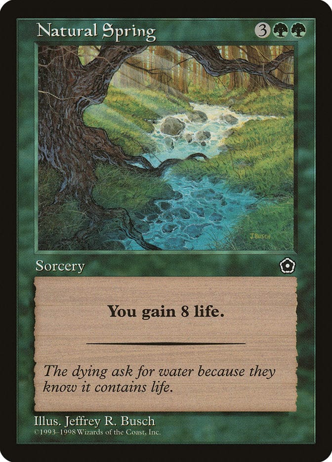 Natural Spring [Portal Second Age] Magic: The Gathering