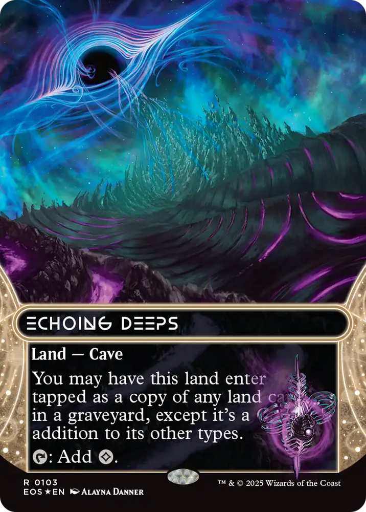 Echoing Deeps (0103) (Borderless) (Galaxy Foil) [Edge of Eternities: Stellar Sights] Magic: The Gathering