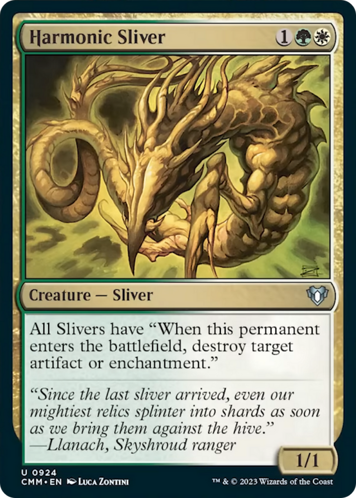 Harmonic Sliver [Commander Masters] Magic: The Gathering