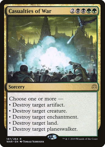 Casualties of War (Promo Pack) [War of the Spark Promos] Magic: The Gathering