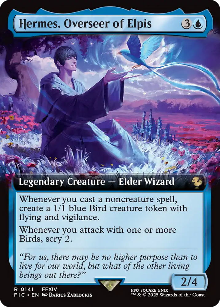 Hermes, Overseer of Elpis (Extended Art) [FINAL FANTASY Commander] Magic: The Gathering