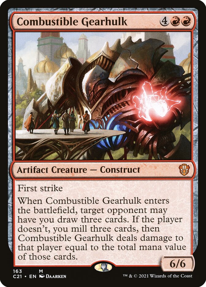 Combustible Gearhulk [Commander 2021] Magic: The Gathering