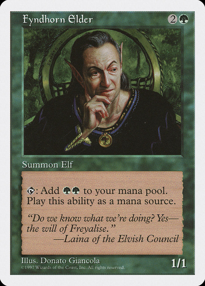 Fyndhorn Elder [Fifth Edition] Magic: The Gathering