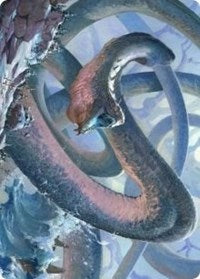 Koma, Cosmos Serpent 1 Art Card [Kaldheim Art Series] Magic: The Gathering