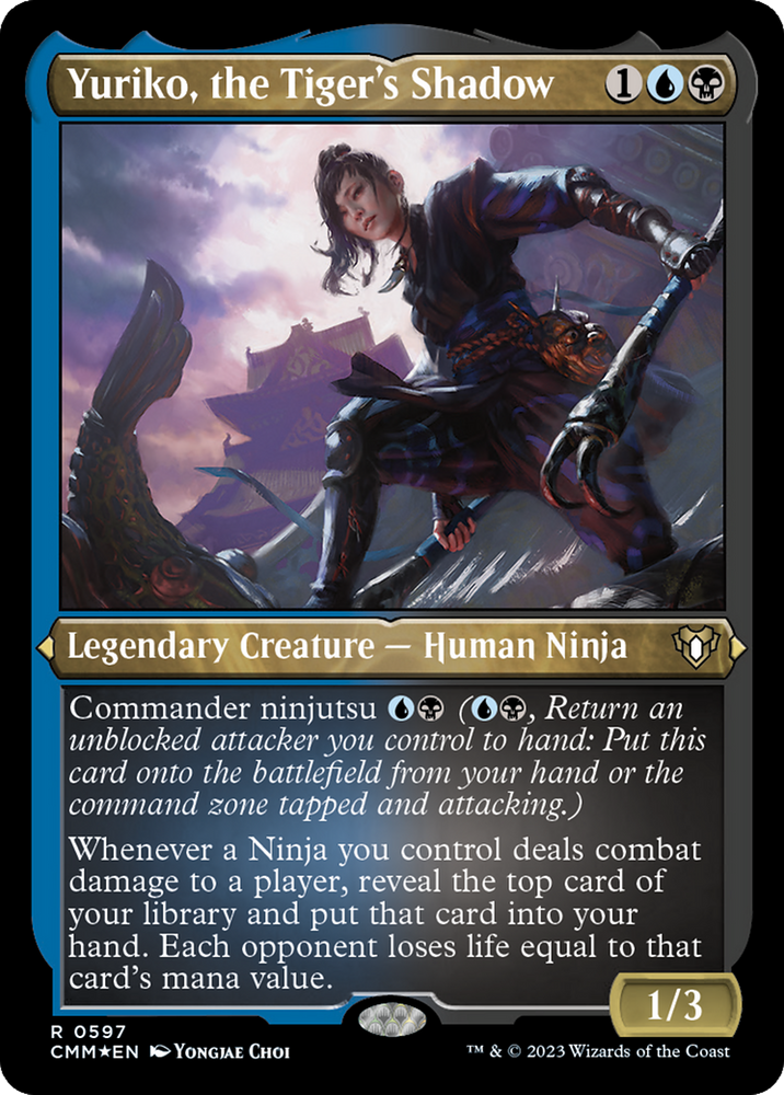 Yuriko, the Tiger's Shadow (Foil Etched) [Commander Masters] Magic: The Gathering