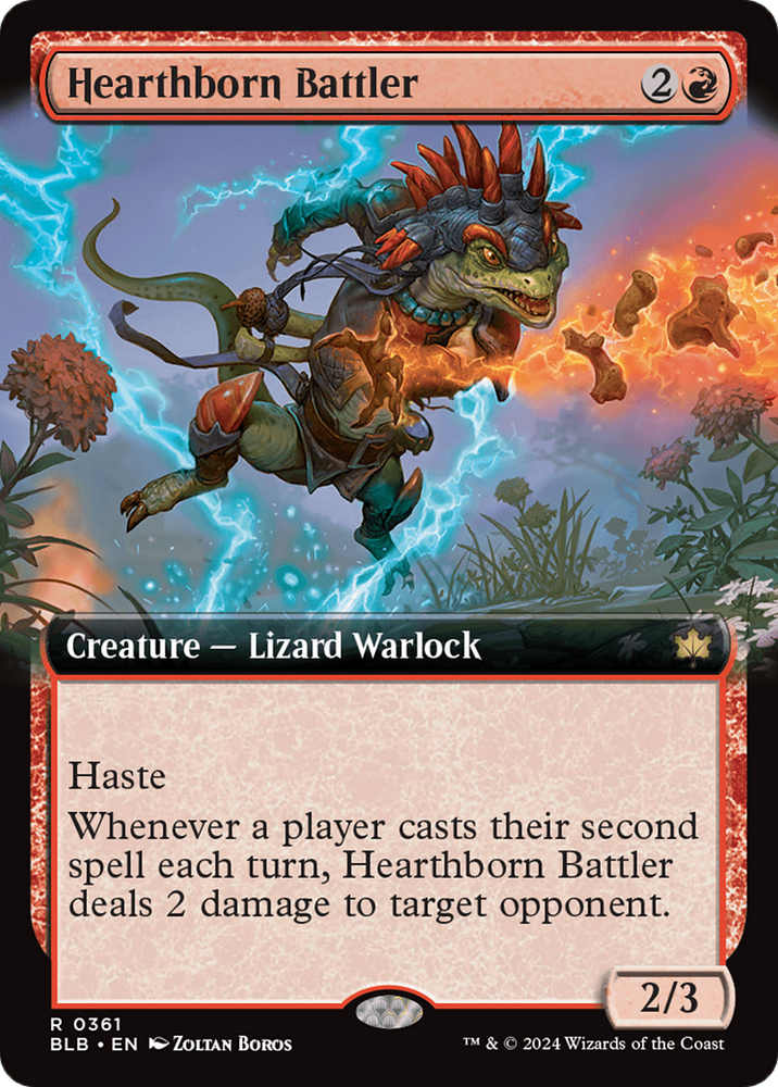 Hearthborn Battler (Extended Art) [Bloomburrow] Magic: The Gathering