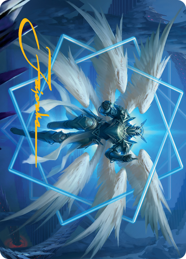 Vertex Paladin Art Card (Gold-Stamped Signature) [March of the Machine Art Series] Magic: The Gathering