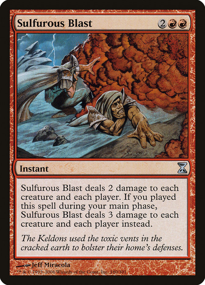 Sulfurous Blast [Time Spiral] Magic: The Gathering