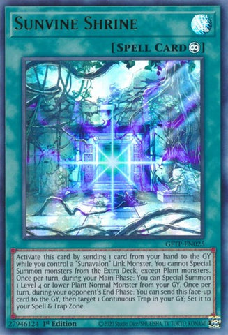 Sunvine Shrine [GFTP-EN025] Ultra Rare - Yugioh Cards For Your TCG Needs!