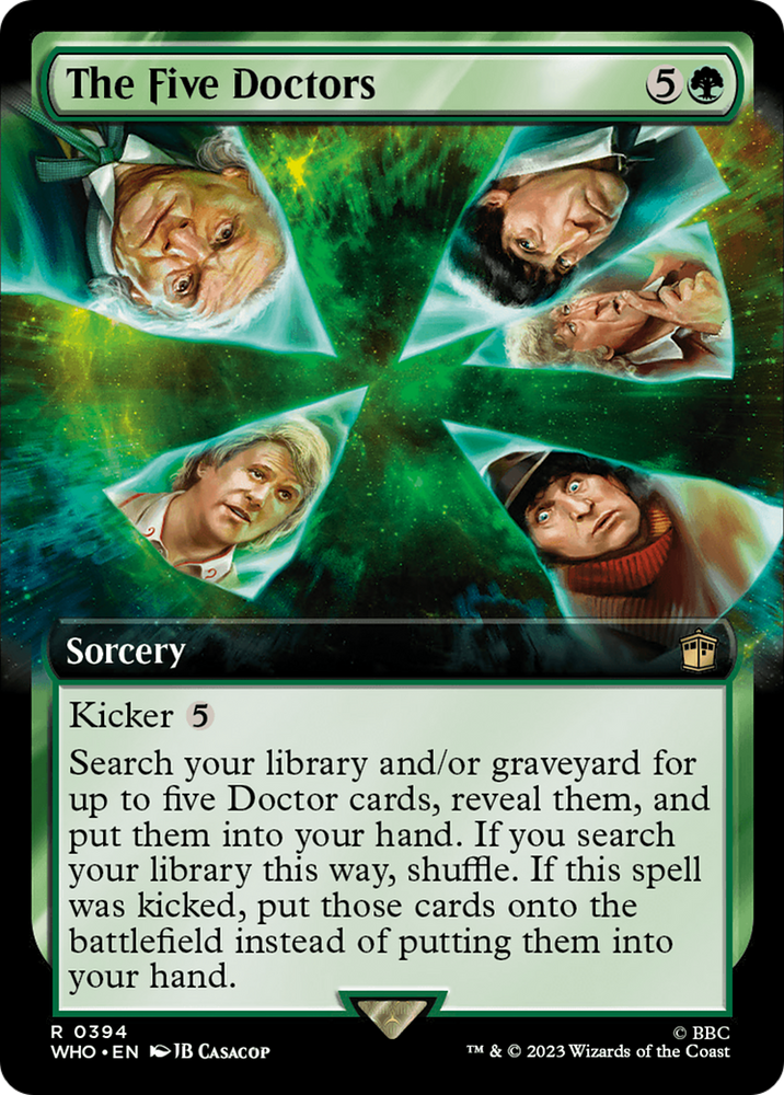 The Five Doctors (Extended Art) [Doctor Who] Magic: The Gathering