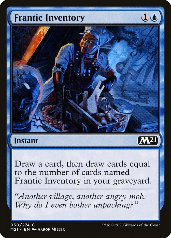 Frantic Inventory [Core Set 2021] Magic: The Gathering