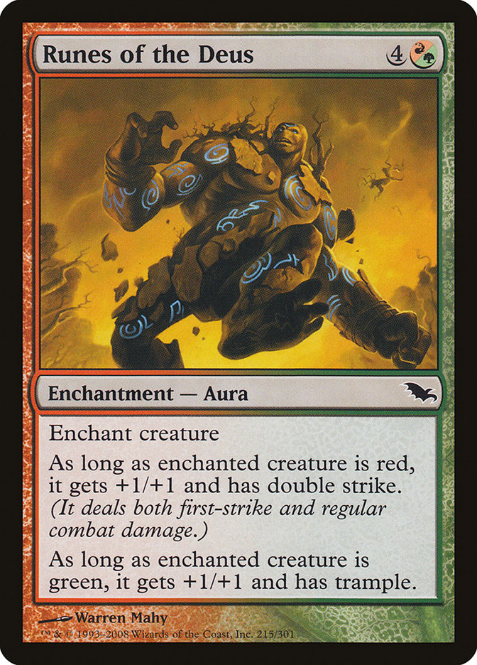 Runes of the Deus [Shadowmoor] Magic: The Gathering
