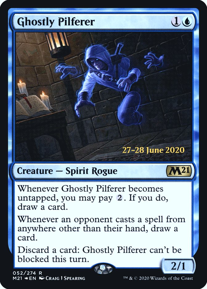 Ghostly Pilferer [Core Set 2021 Prerelease Promos] Magic: The Gathering