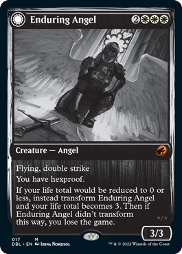 Enduring Angel // Angelic Enforcer [Innistrad: Double Feature] Magic: The Gathering