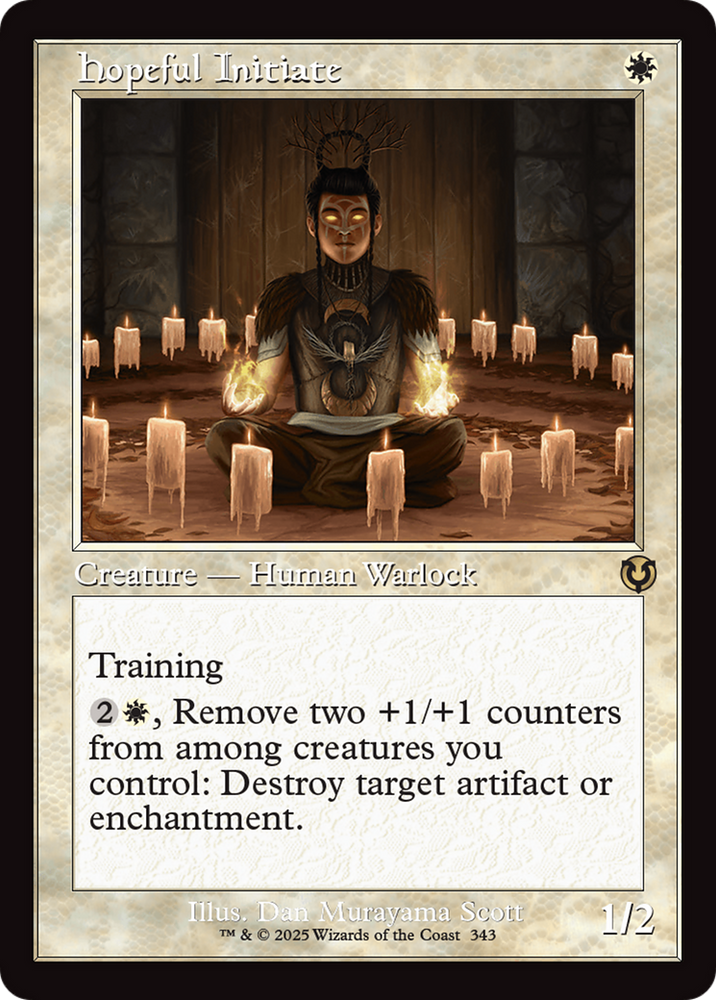 Hopeful Initiate (Retro Frame) [Innistrad Remastered] Magic: The Gathering