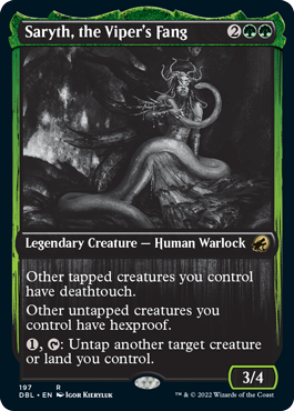 Saryth, the Viper's Fang [Innistrad: Double Feature] Magic: The Gathering