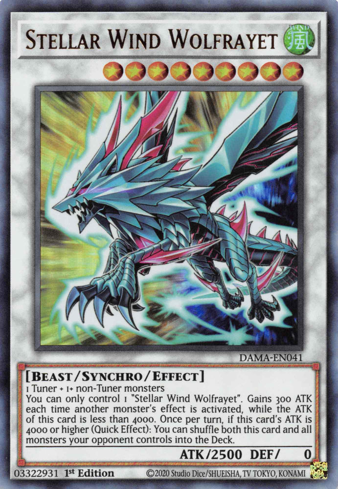 Stellar Wind Wolfrayet [DAMA-EN041] Ultra Rare - Yugioh Cards For Your TCG Needs!