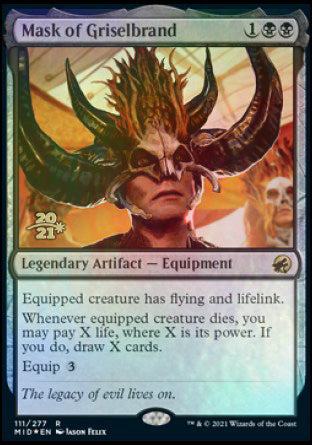Mask of Griselbrand [Innistrad: Midnight Hunt Prerelease Promos] Magic: The Gathering