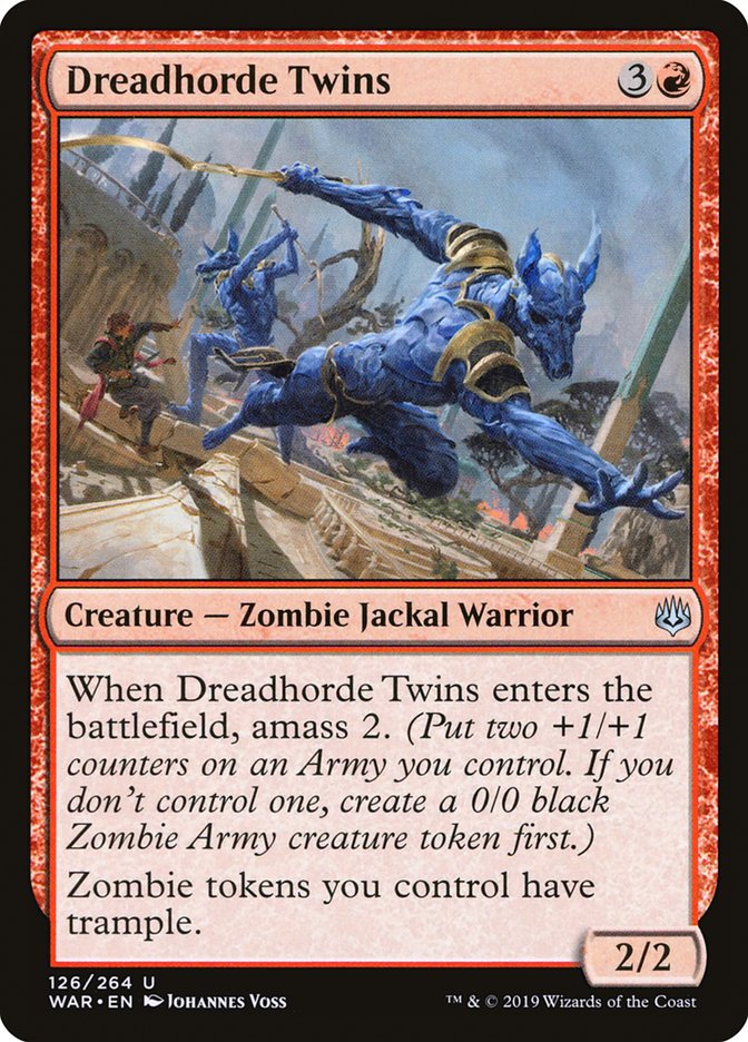 Dreadhorde Twins [War of the Spark] Magic: The Gathering